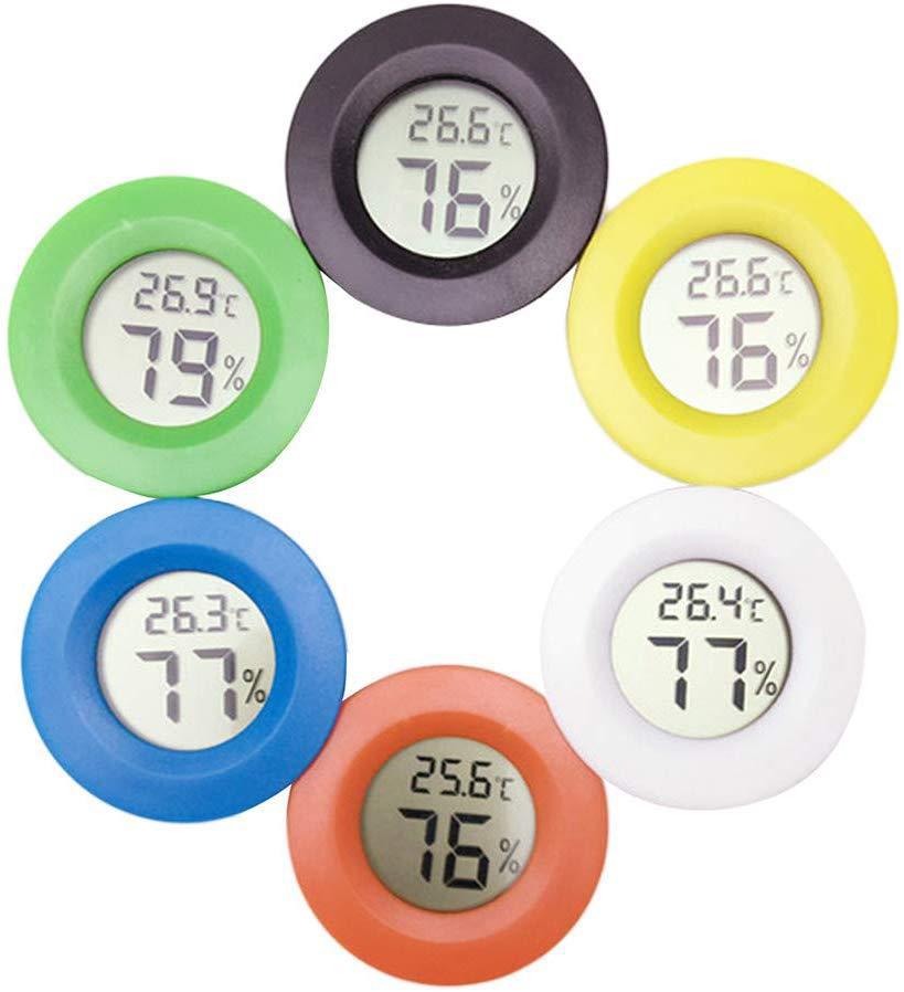 Round Electronic Thermohygrometer Reptile Electronic Thermohygrometer Acrylic Box Climbing Box Thermometer