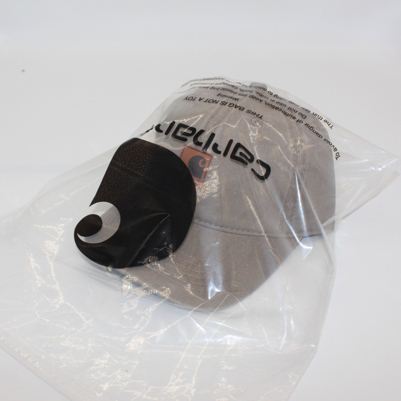 Washed distressed leather label baseball cap