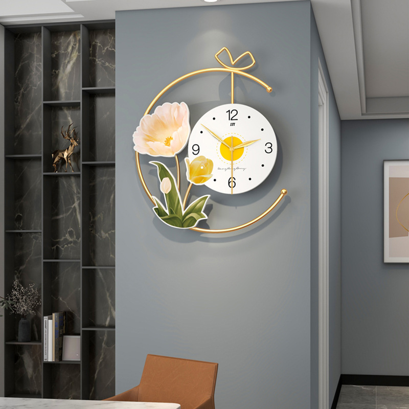 Fashion creative clock wall-mounted Home modern minimalist clock living room hallway dining room background decoration wall clock art