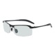 Black frame polarized color changing mirror