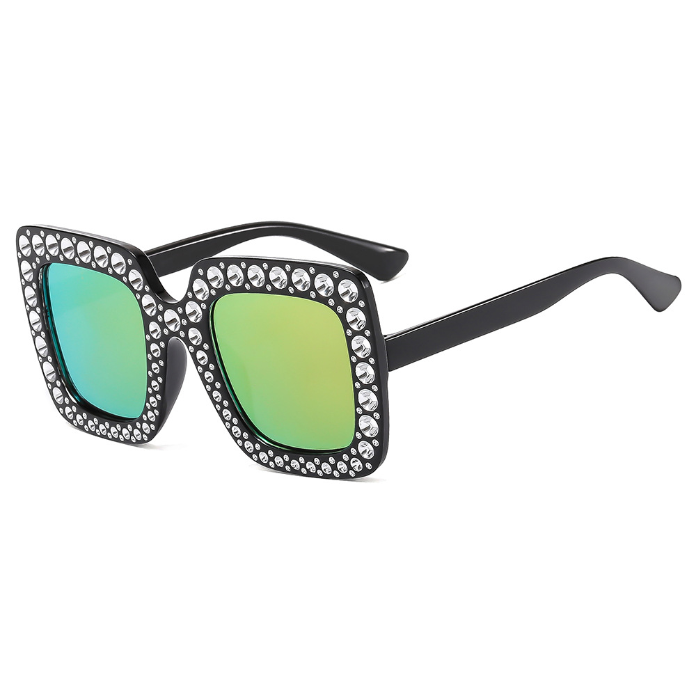Children's Parent-Child Box bling Sunglasses Cross-Border Fashion Children Sunscreen Sunglasses Baby Beach Sunglasses