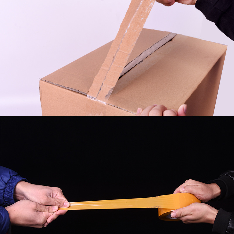 Factory wholesale large roll transparent tape 3cm thick express packing tape logistics sealing tape beige tape