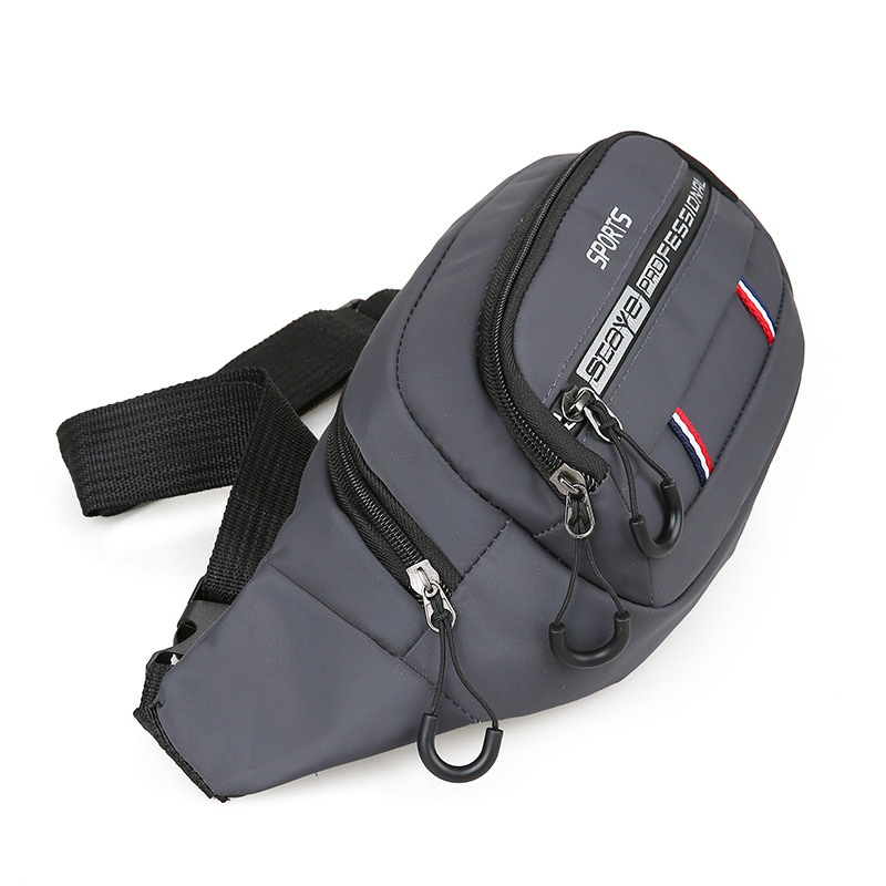 Men's Waist Bag 2023 New Outdoor Oxford Cloth Crossbody Chest Large Capacity Business Wallet Sports Mobile Phone Waist Bag