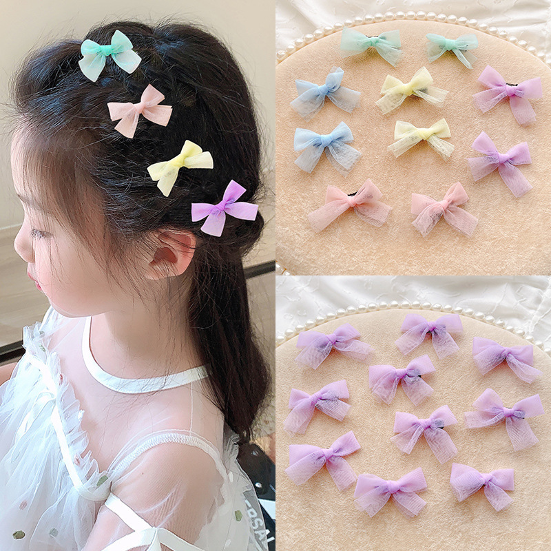 Children's hairpin female summer baby bow headdress little girl internet celebrity hairpin clip hair accessories cute Super Fairy Jewelry