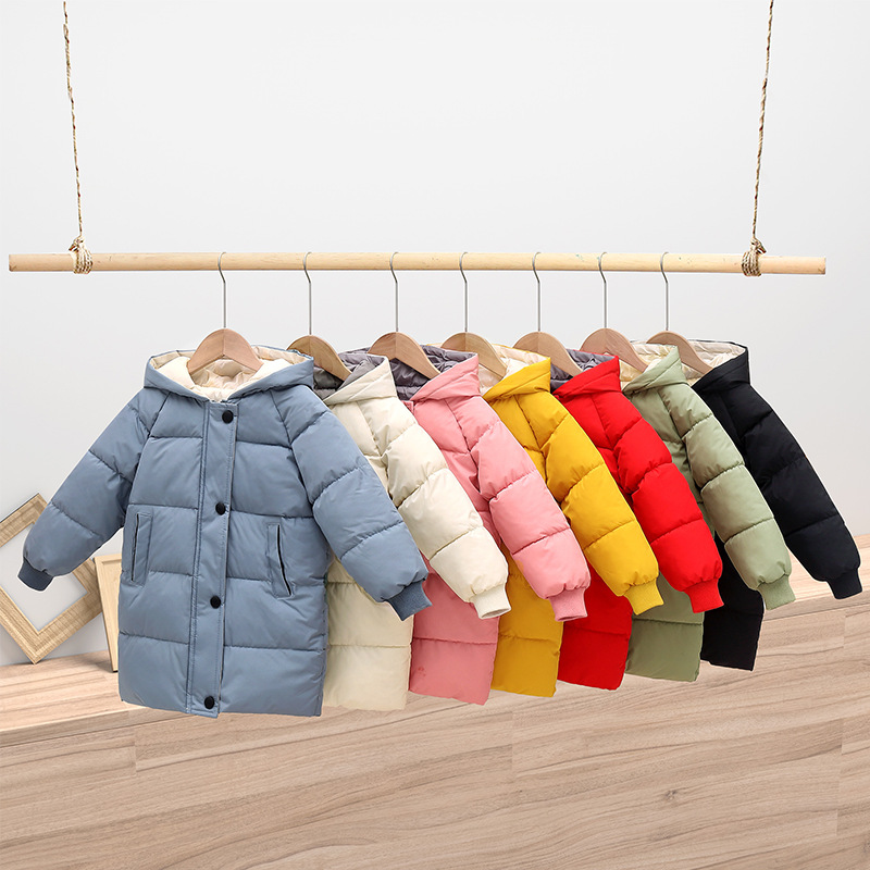 2022 children's down cotton-padded jacket winter clothing padded for boys and girls baby large children's clothing thick coat children's cotton-padded jacket a generation of hair