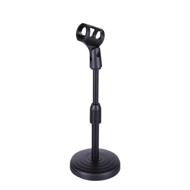 Desktop Microphone Stand Disc Base Height Adjustable Conference Interview Live K-song Microphone Desktop Stand