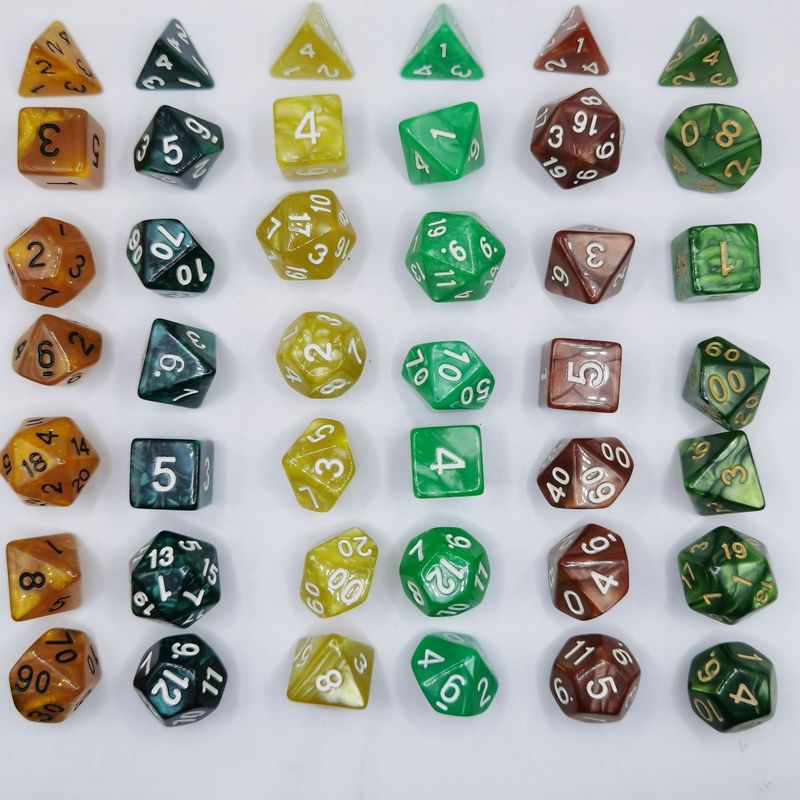 現物真珠紋多面サイコロセットテーブル遊走団七粒セット数字サイコロセットゲームサイコロセット|undefined