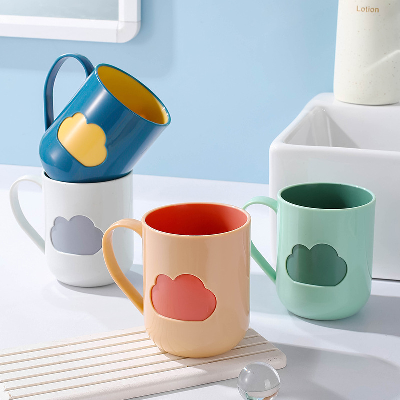 Couple's Teeth Cup Student Dormitory Wash Cup Drop-resistant High-value Toothbrush Cup Household Mouthwash Cup Cute Toothbrush Cup