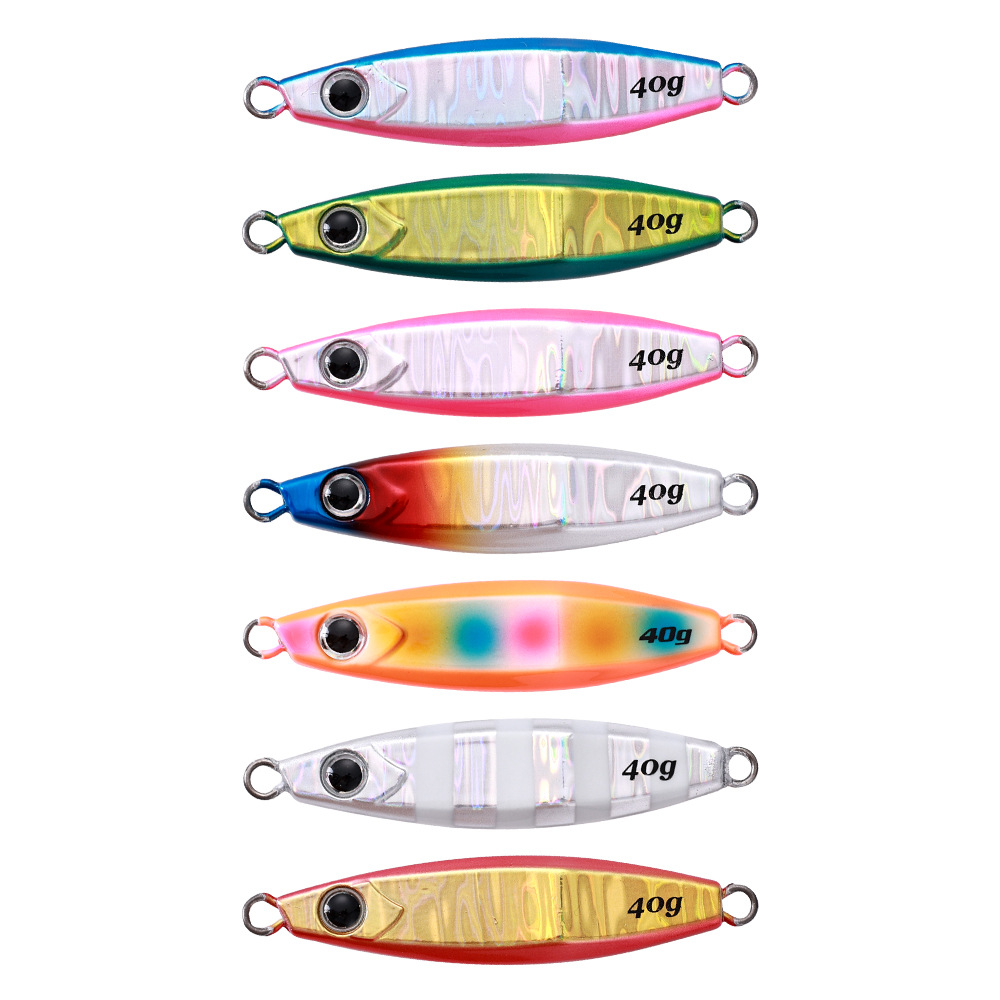 40g60g80g100g岸拋船釣慢搖鐵板速沉海釣鉛魚鐵板路亞餌跨境專供