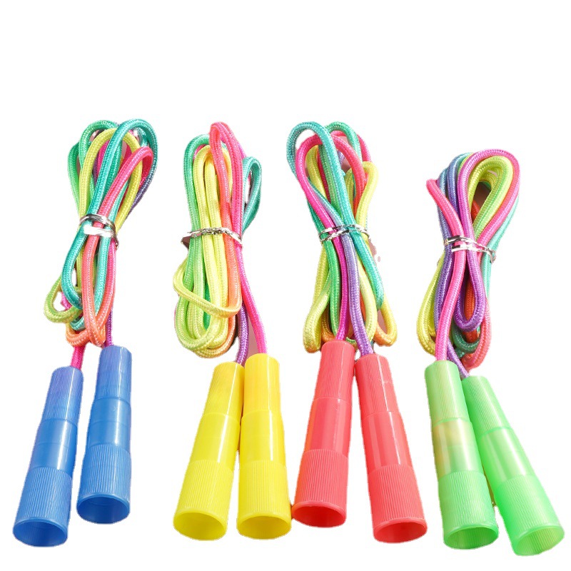 Cross-border explosions colorful colorful gradient children's rope skipping seven-color rope skipping children's competition men's and women's fitness training rope skipping