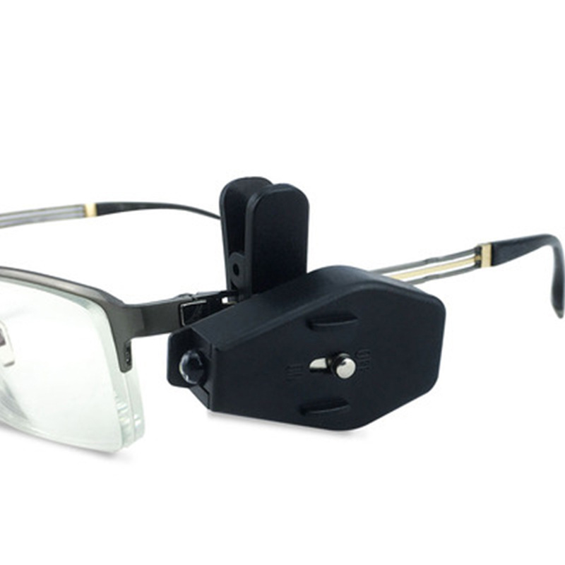 LED glasses light tool light multifunction headlight outdoor cap light 360 angle rotating clip light LED night reading light