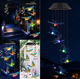Solar wind bell lamp (blue and yellow butterfly)