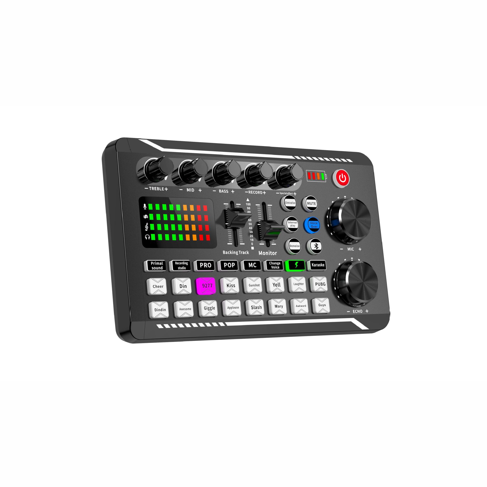 f998 sound card with bm800 microphone suit cross-border products support multi-platform use