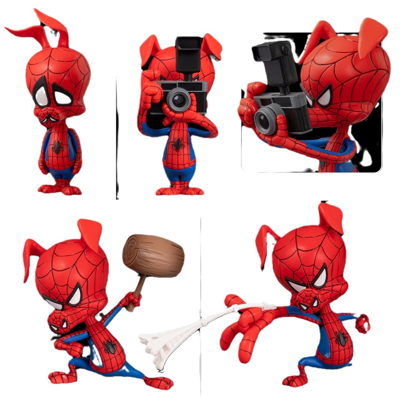 アニメ卸売スパイダーマン平行宇宙格温蜘蛛豚侠千値練可動箱入りフィギュア|undefined