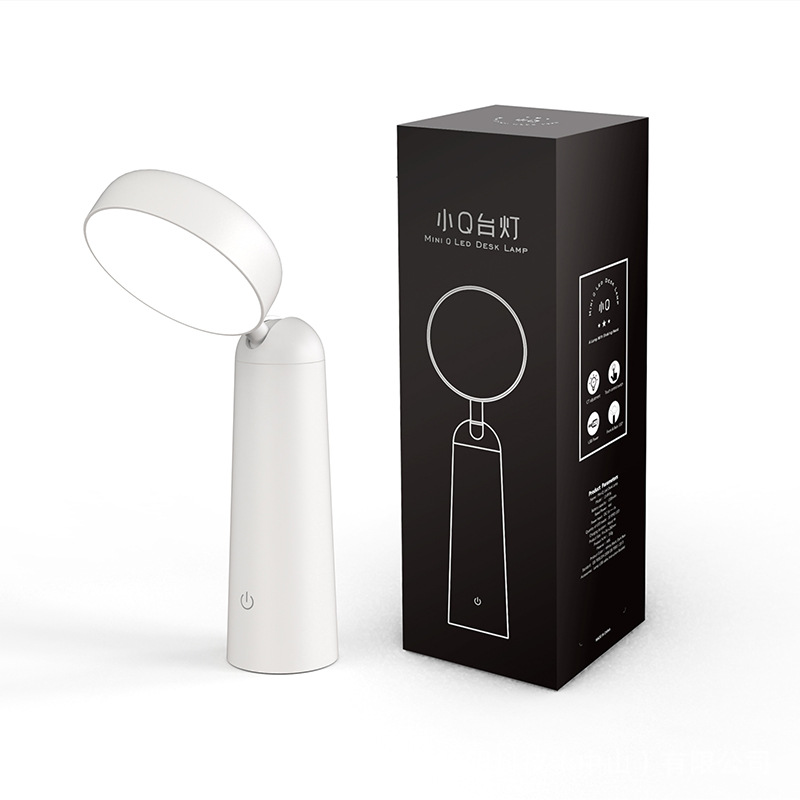Modern minimalist desk lamp home office bedside eye protection lamp led touch dimming wireless charging night light