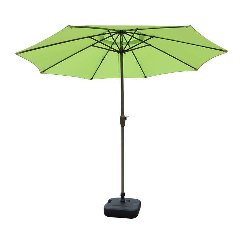Outdoor Umbrella Hand-cranked Middle Column Iron Umbrella Courtyard Umbrella Commercial Engineering Special Advertising Umbrella Summer Villa Courtyard Sunshade Umbrella