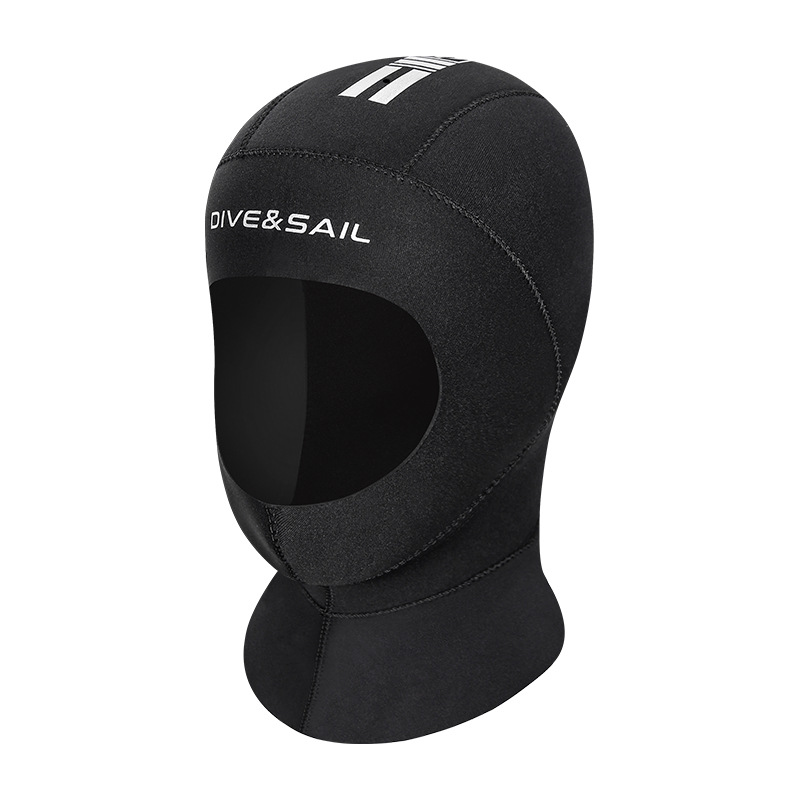 New 3mm Diving Hat Men's Thickened Warm Winter Swimming Hat Women's Snorkeling Surfing Sun Protection Diving Suit Head Cover Face Gini