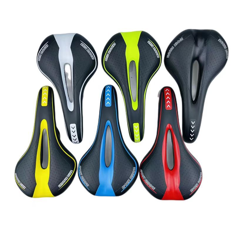 Mountain Bike Seat Cushion Bicycle Saddle Bicycle Seat Cushion Road Bike Saddle Comfortable Thickened Silicone Mesoporous Seat