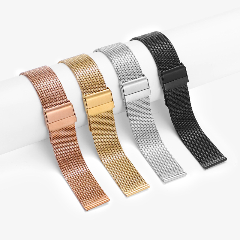 Buckle Milanese Nice Strap 06 Wire Metal Double Insurance Buckle Milanese Steel Strap for Huawei Apple Samsung DW