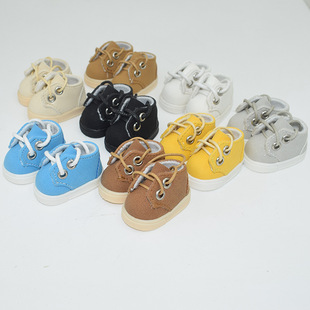 New 30cm joint doll shoes 15CM cotton doll casual low-cut leather shoes 6 points BJD baby accessories
