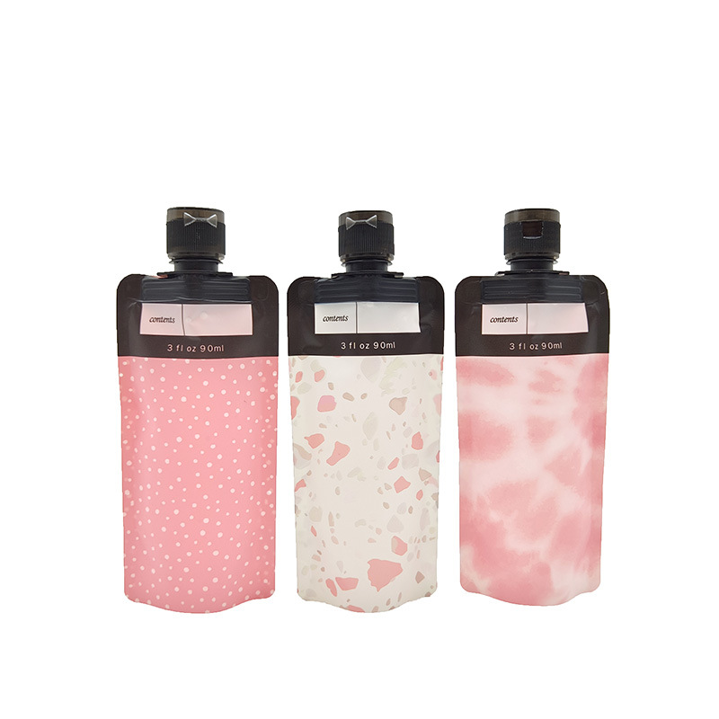 90ml set travel bag skin care flip suction nozzle bag toiletries portable cosmetic bag manufacturers in stock