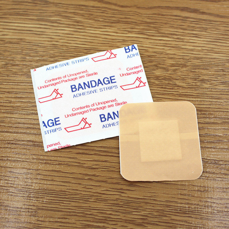 Factory wholesale skin color Square Band-Aid disposable protective PE band-aid microporous breathable paste 38*38mm