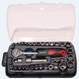 40-piece sleeve combination suit sleeve set auto repair tools household hardware tools hexagonal sleeve combination tools