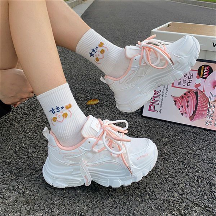 Milk Blue Breathable Torre Shoes Women's 2023 Summer New All-match Platform Sneakers ins Student Casual Shoes