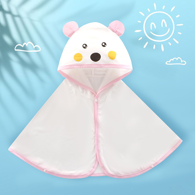Children's cloak clothes baby sun protection clothing cloak breathable Ice Silk toddler Summer thin baby girl Summer little children