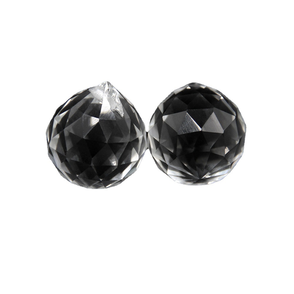 Crystal lighting ball 15.20.30.40.50.60.70.80.100mm bead string pendant K9 hanging hole ball