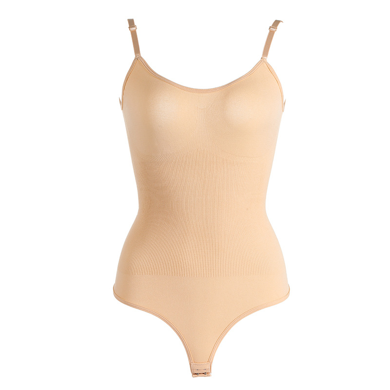 European and American cross-border Amazon seamless body shaping bikini T-shaped jumpsuit waist contracting belly strap tight corset