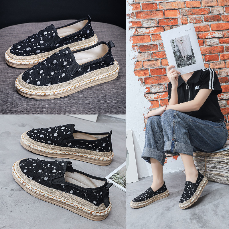 Old Beijing Original Cloth Shoes Women's Casual All-match Summer 2023 New Breathable Fragrant Style Slip-on Fisherman Shoes for Women