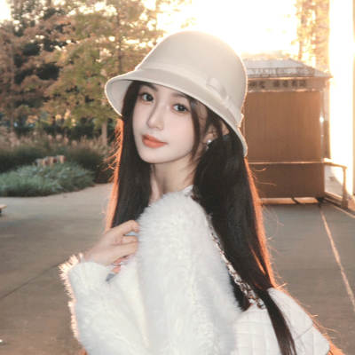 Woolen Hepburn style fisherman hat women's autumn and winter high-grade Chanel Dome French retro elegant socialite hat