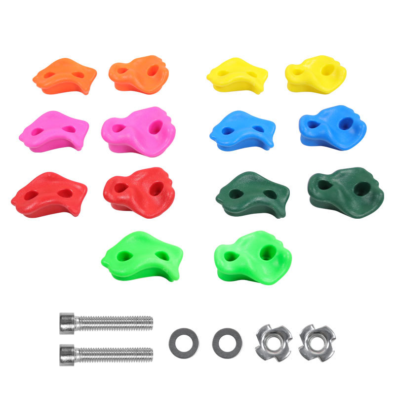 Amazon Explosions Children's Rock Climbing Wall Accessories with Screws Tie Tree Climbing with Rock Climbing Points Tree Climbing Stone