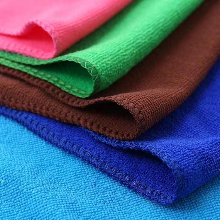 Microfiber towel Nano car towel barber shop towel wholesale absorbent lint kitchen cloth square towel thin