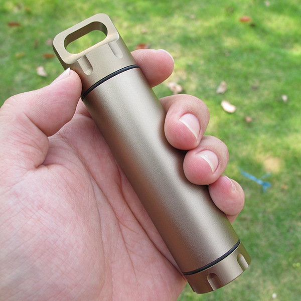 Su Mi All Metal Outdoor Survival Equipment EDC Sealed Tank Waterproof Bin Waterproof Tank Waterproof Box Emergency Medicine Bottle