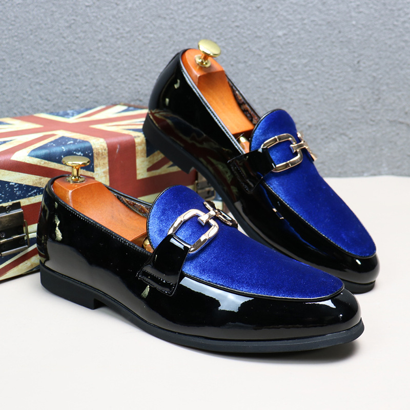 New Tods men's all-match breathable casual men's velvet leather shoes British style slip-on loafers