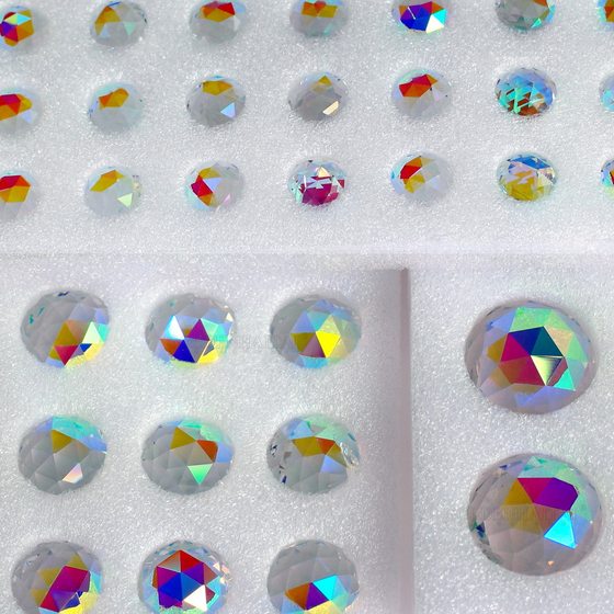 Crystal lighting ball AB color 15.20.25.30.40mm ball bead curtain accessories magic crystal ball pendant