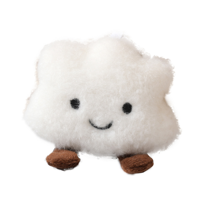 Creative new smile cloud expression plush play bag pendant keychain accessories night market stall wholesale