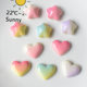Sweet gradient color love five-pointed star resin accessories mobile phone shell hair accessories cream glue accessories pj1272