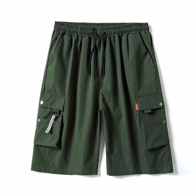 2023 Summer Off-wear Pants Men's Youth Casual Shorts Korean-style Loose Multi-pocket Craft Pants Trendy Cross-Border