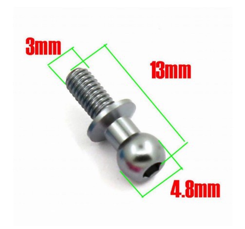 D5 Tian Gong TT01/02 Flat Run Universal Tie Rod Shock Ball 10 Toy Metal M3 Teeth