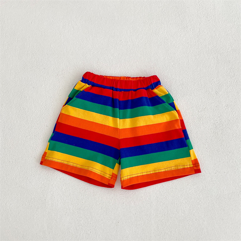 2025 Summer Children's New Men's and Women's Baby Cute Comfortable Soft Kindergarten Five-color Casual Loose Breathable Shorts