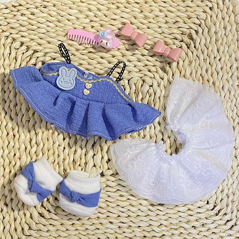 Cotton Doll 20cm Doll Clothes Spot Non-Attribute Princess Skirt Doll Clothes Shoes Gift Doll for Girls