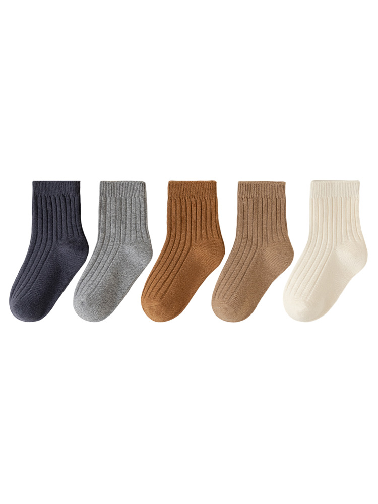 Combed Cotton Children's Socks 2025 Spring and Summer New Mesh Socks Children's Mid-tube Socks Boys and Girls Students Socks Free Shipping