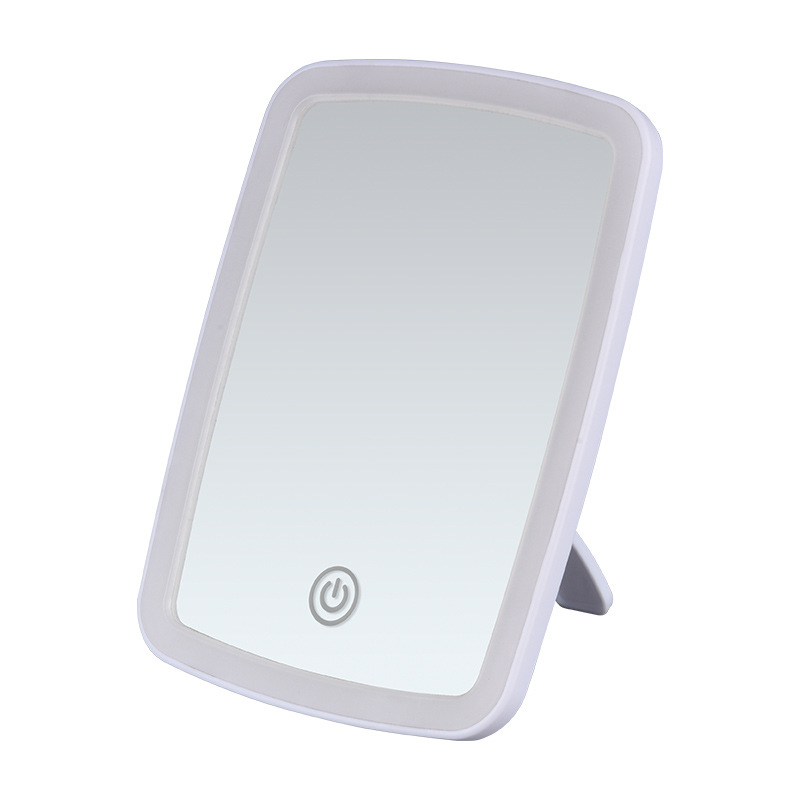 led makeup mirror with light fill light female folding internet-famous student ins style small mirror dormitory desktop portable dressing mirror