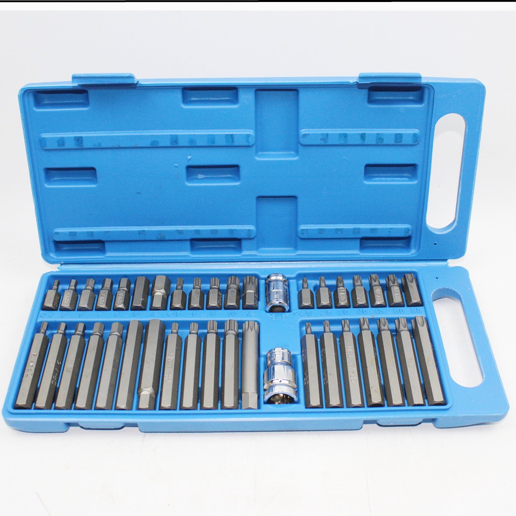 Star batch set 40 piece set hex head auto repair tool Star spline pattern screwdriver set 40 batch head