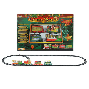Cross-border supply of Christmas electric rail car toys simulation mini train children's electric car toys New