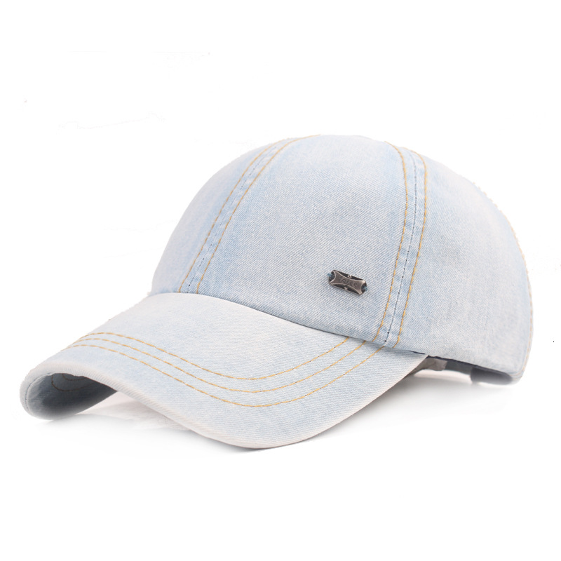Washed Distressed Denim Baseball Cap Women's Summer Sunscreen Sun Hat Casual Travel Cap Men's Fashionable Hat