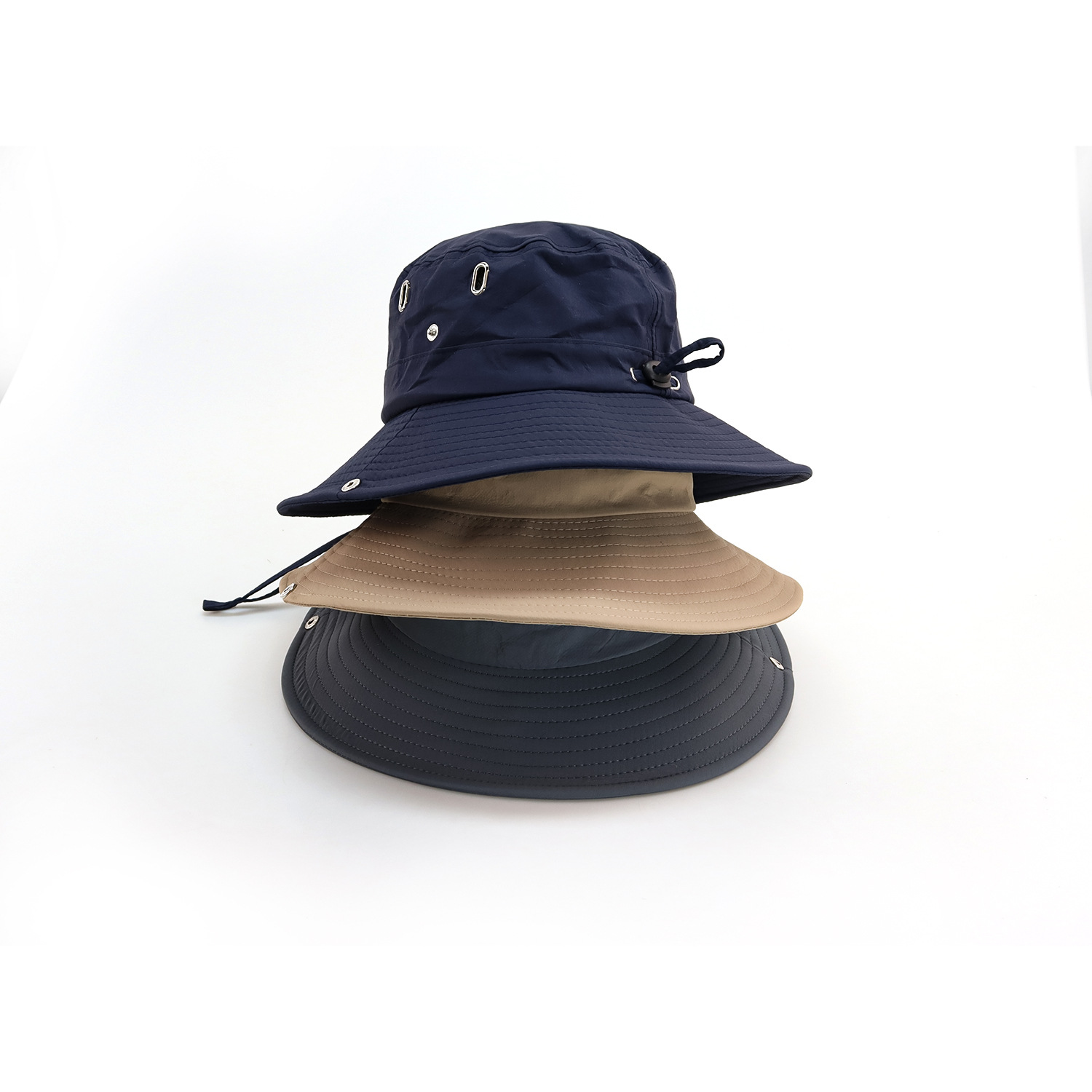 Japanese-style drawstring fisherman hat men's and women's all-match breathable sunscreen outdoor tide brand mountaineering fishing hat western cowboy hat